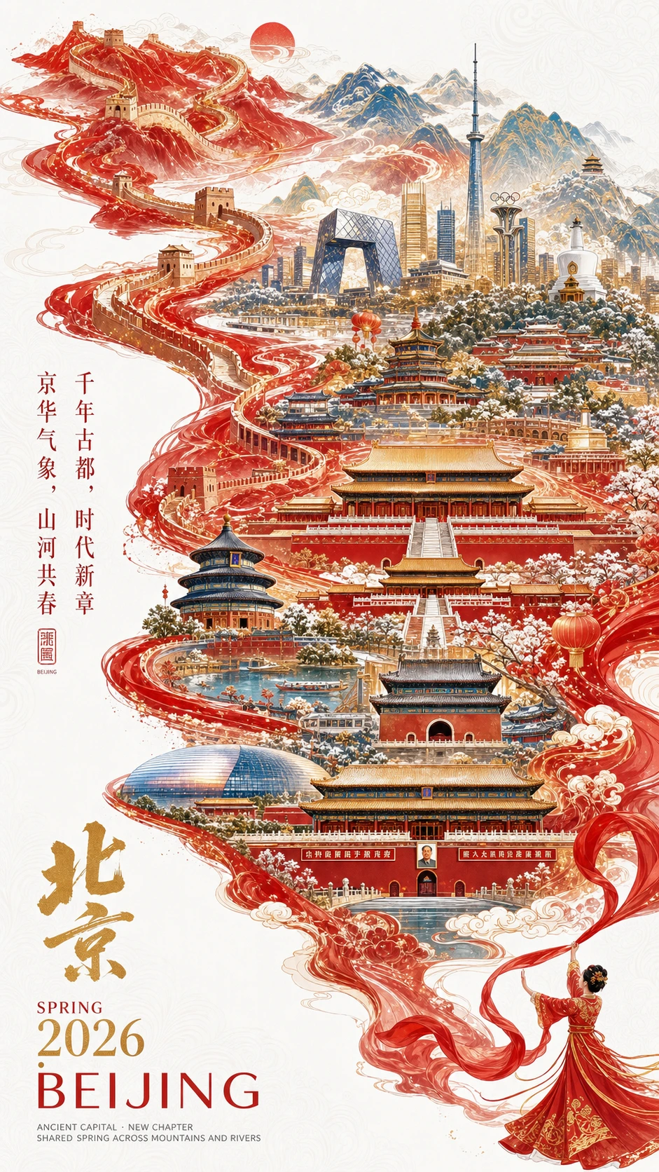 城市新春宣传海报