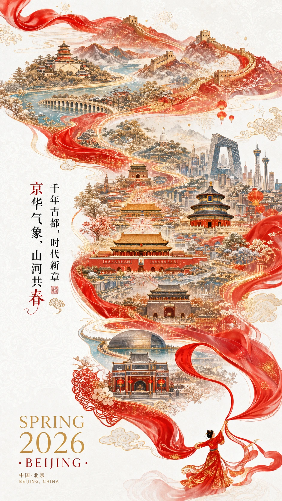 城市新春宣传海报