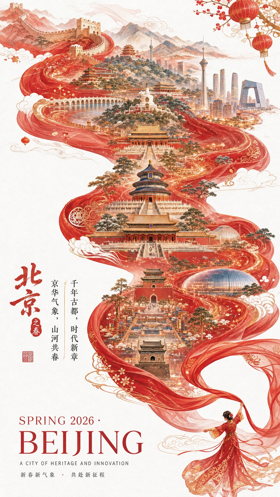 城市新春宣传海报
