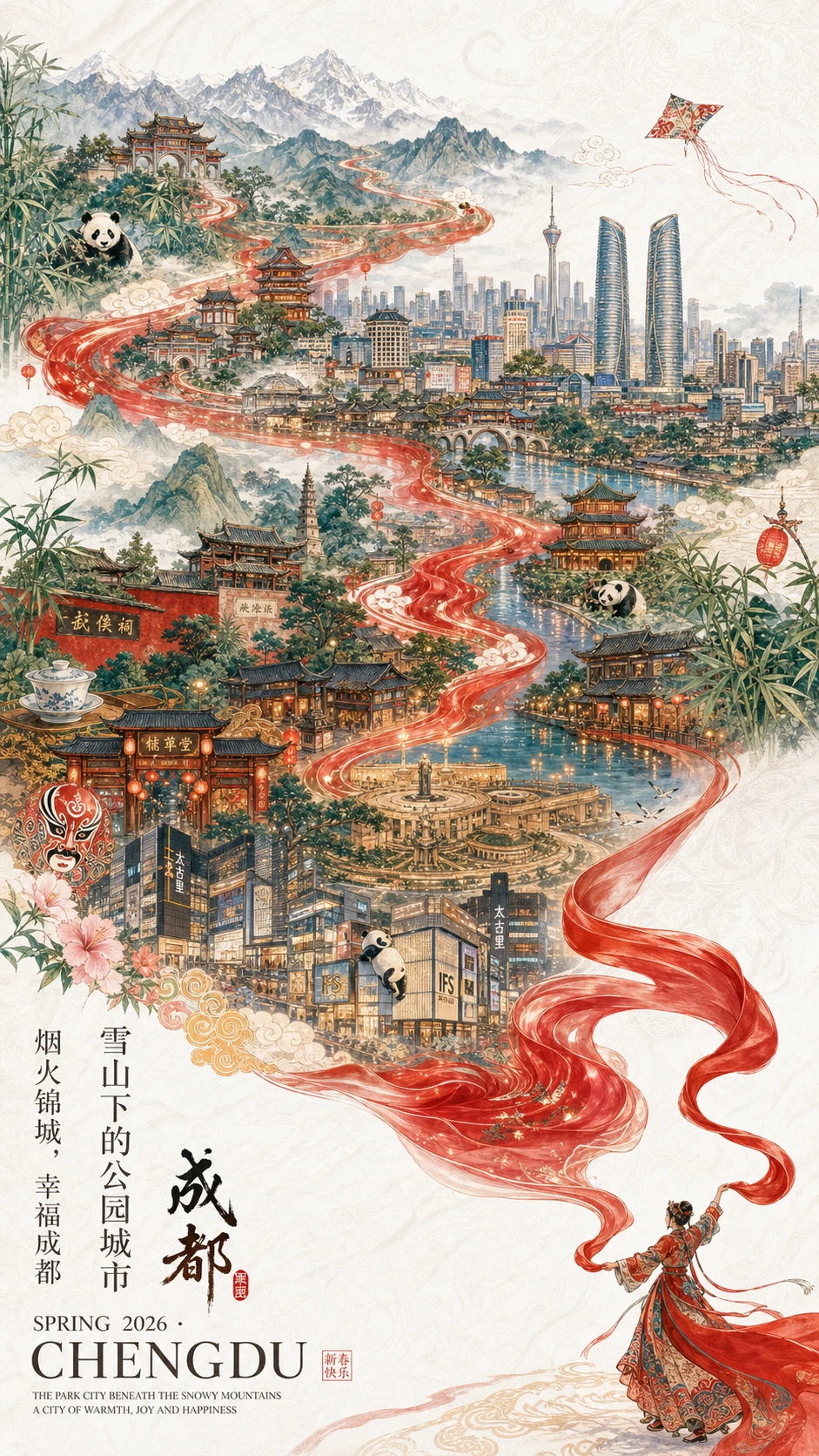 城市新春宣传海报