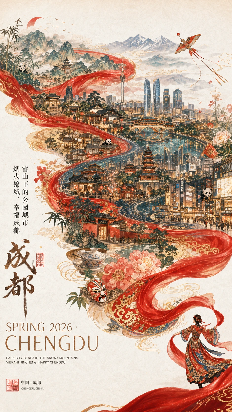城市新春宣传海报