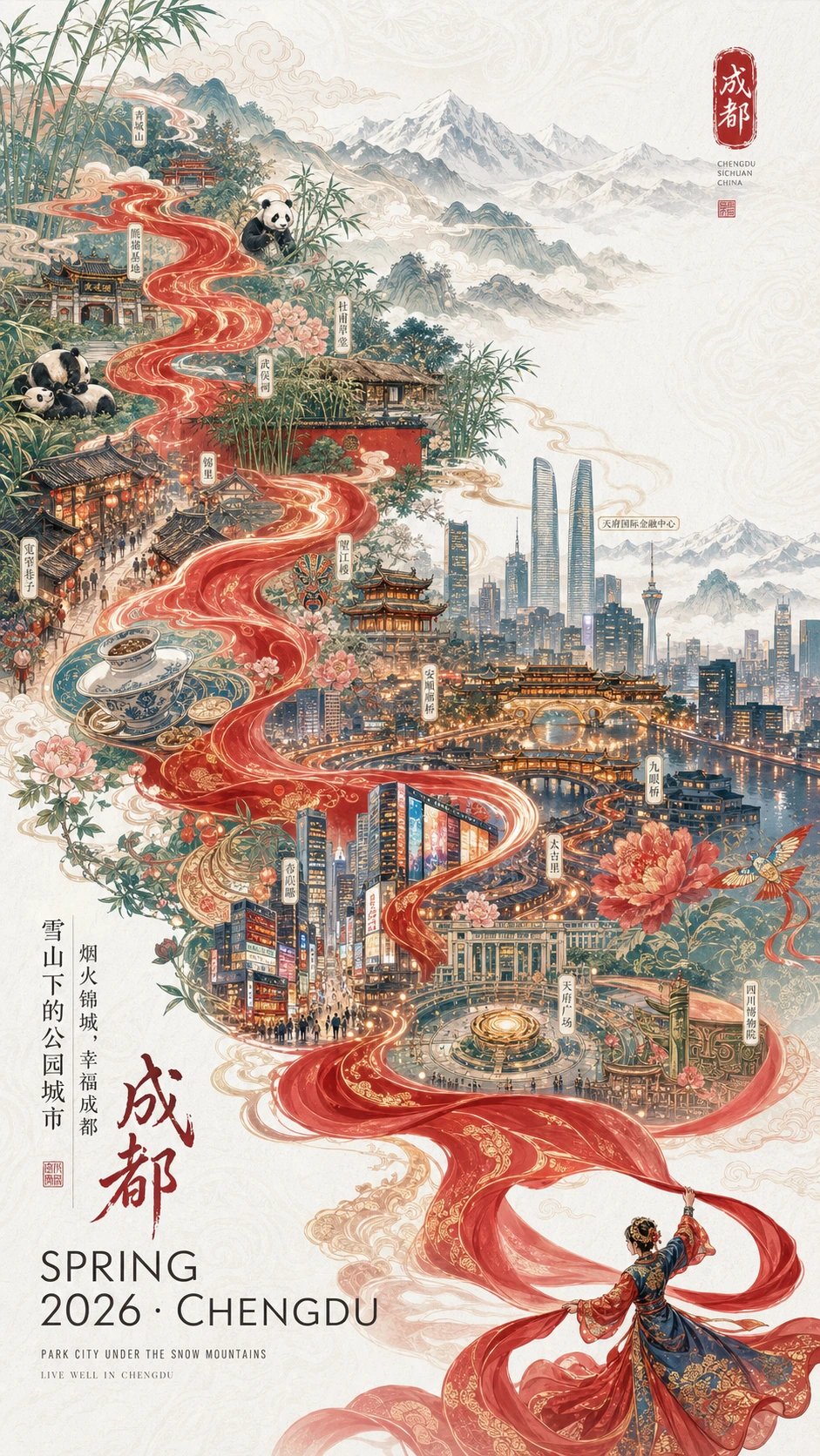 城市新春宣传海报