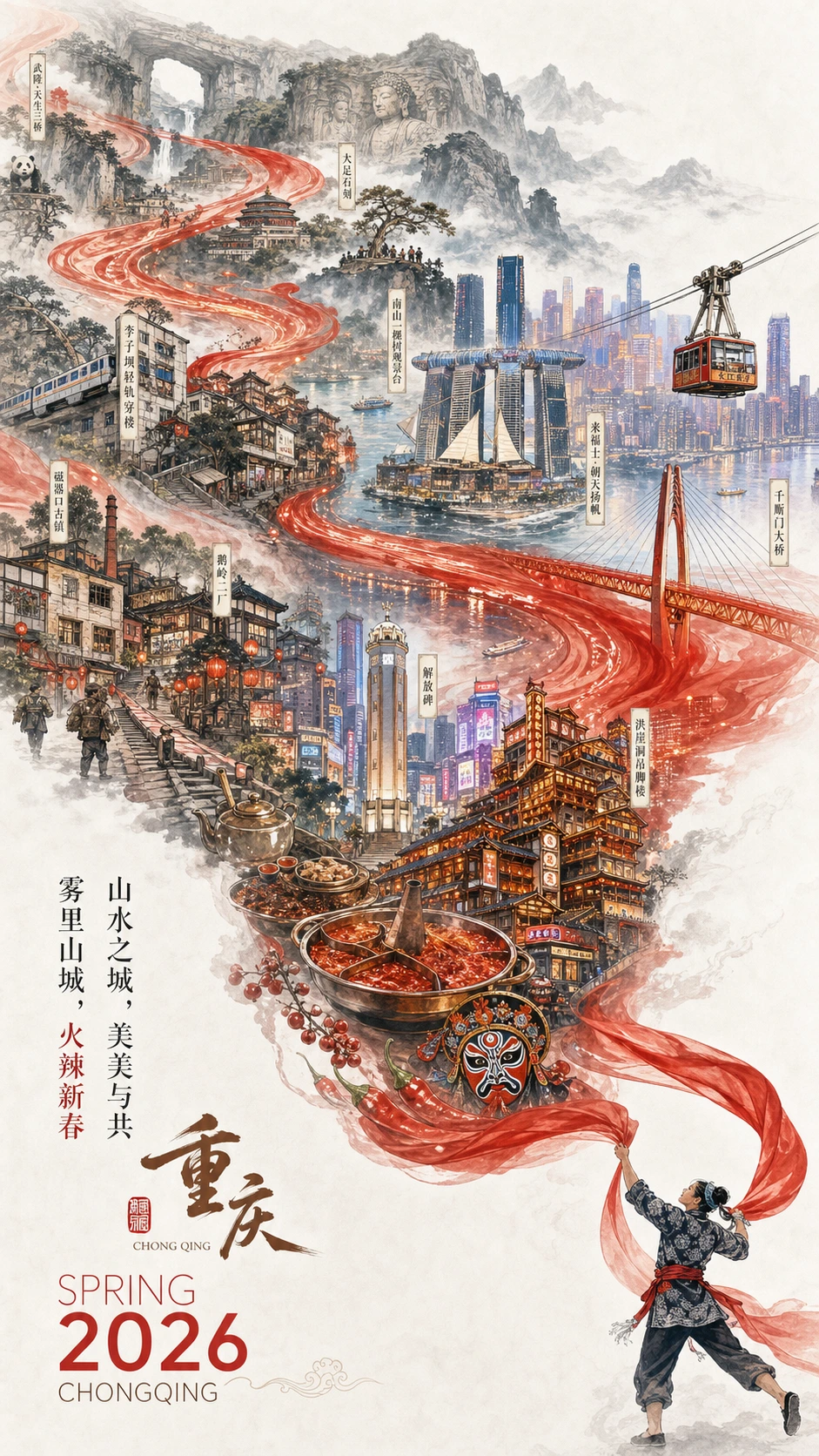 城市新春宣传海报