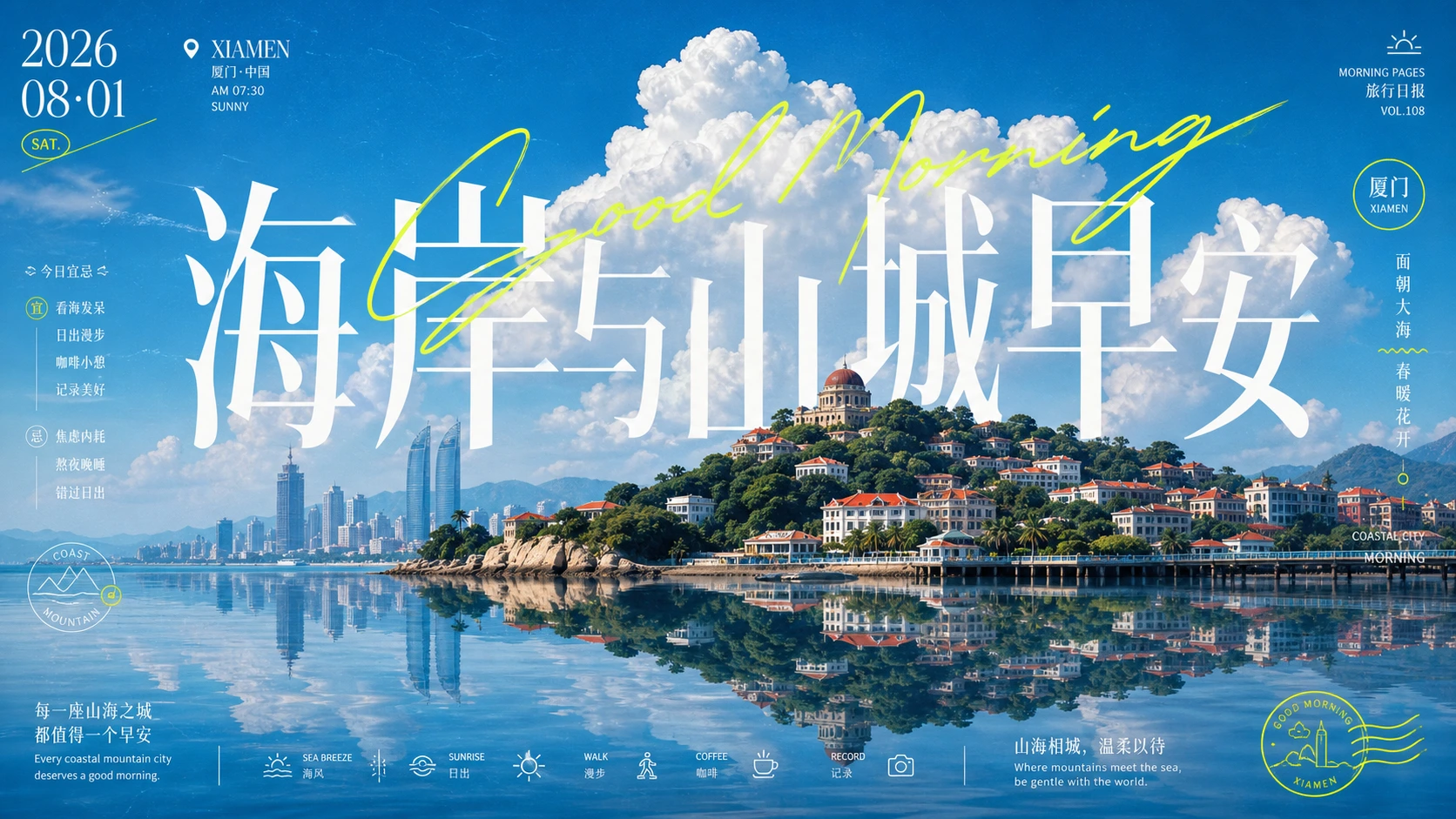 海岸与山城早安
