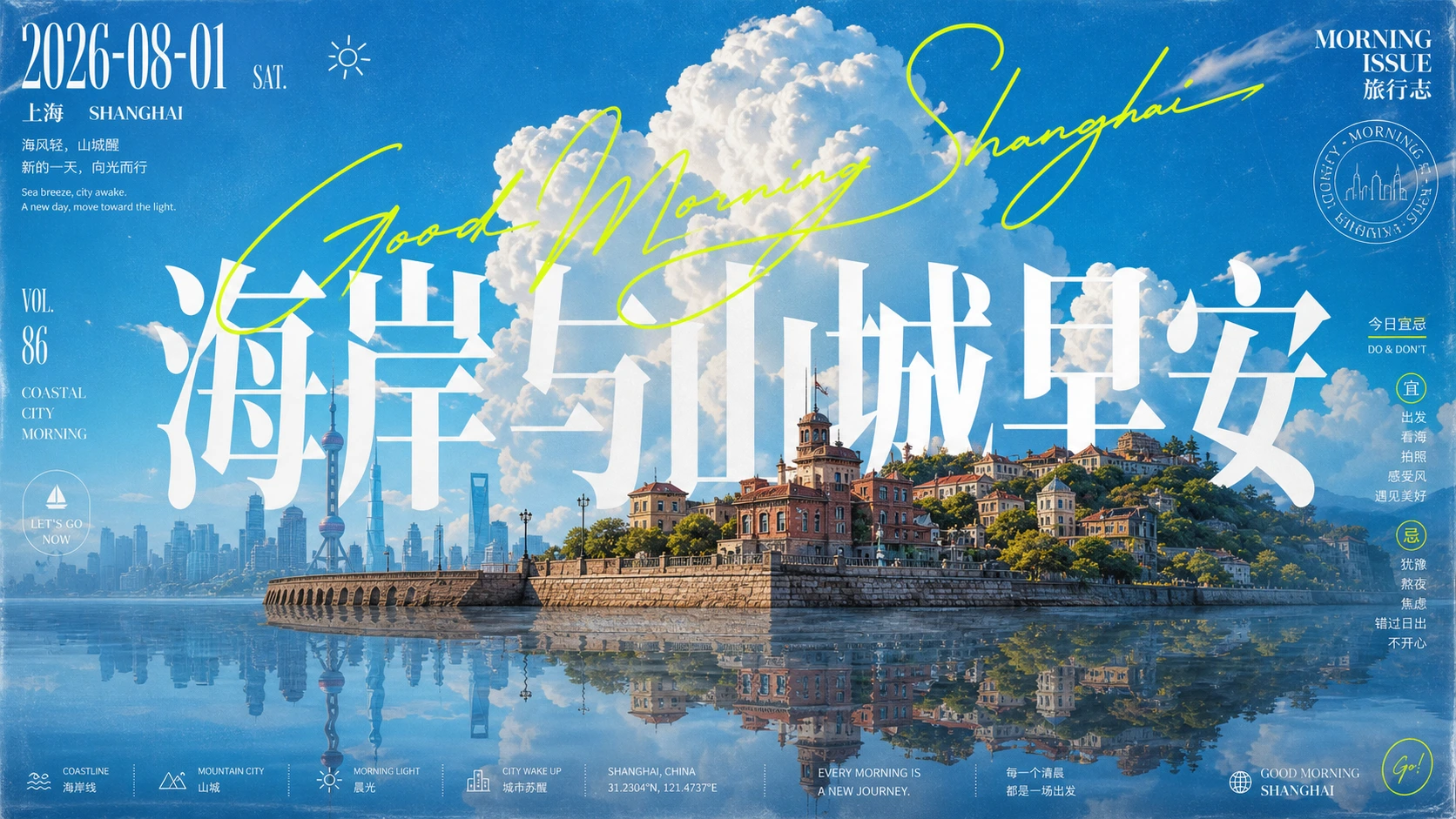 海岸与山城早安
