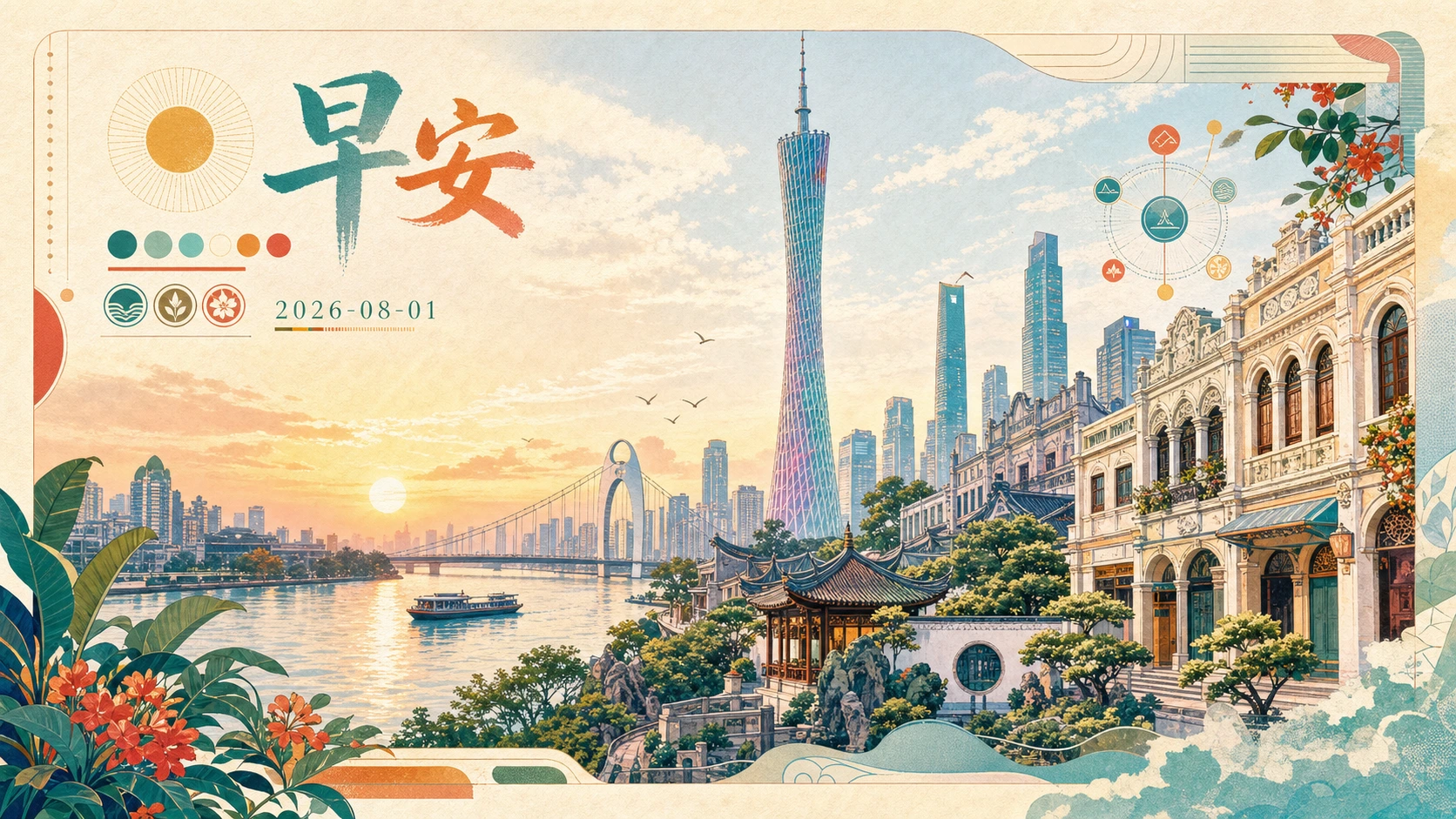 海岸与山城早安