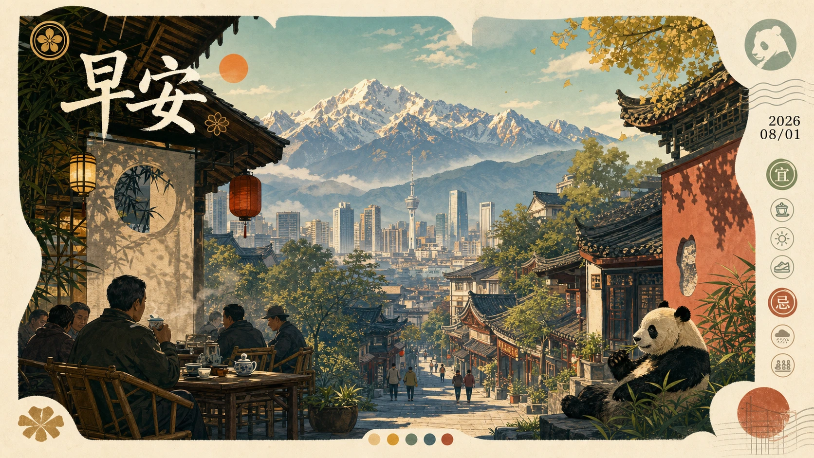 海岸与山城早安