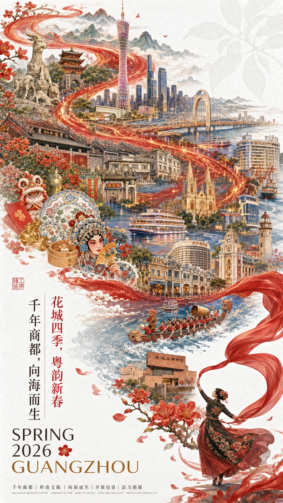 城市新春宣传海报