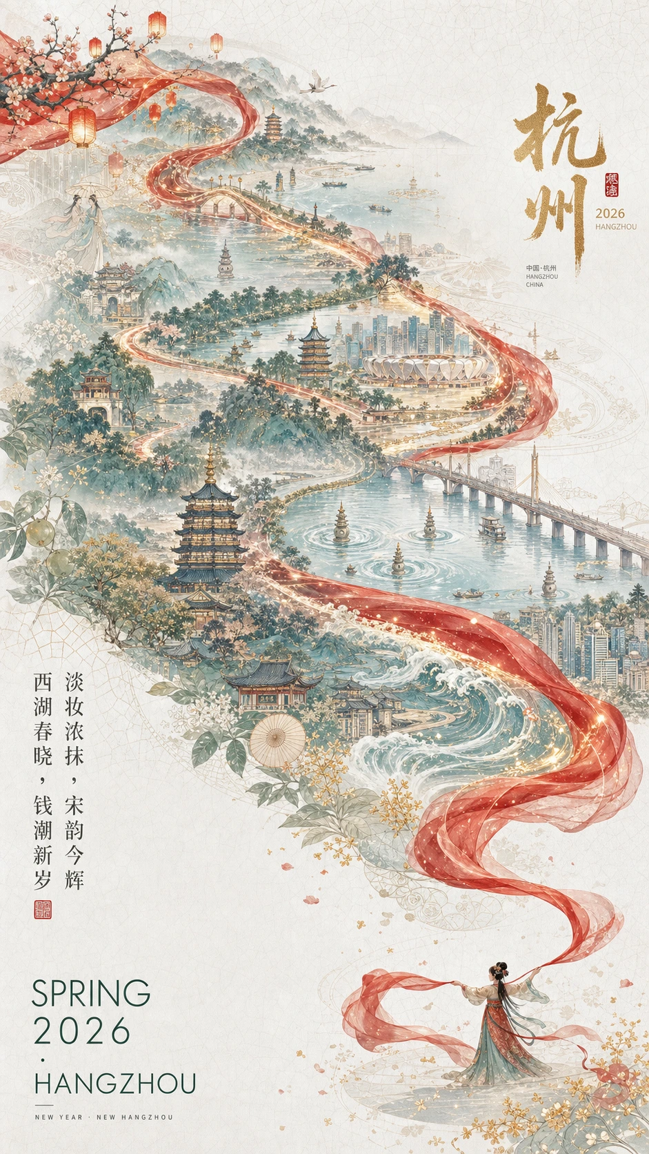 城市新春宣传海报