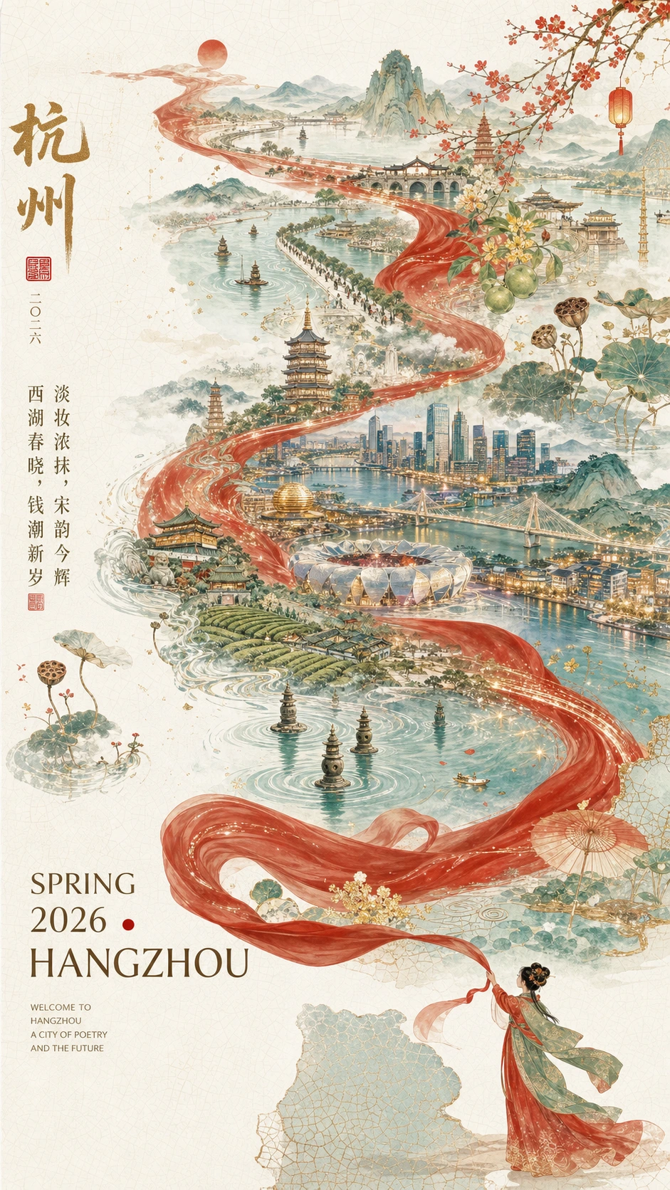 城市新春宣传海报