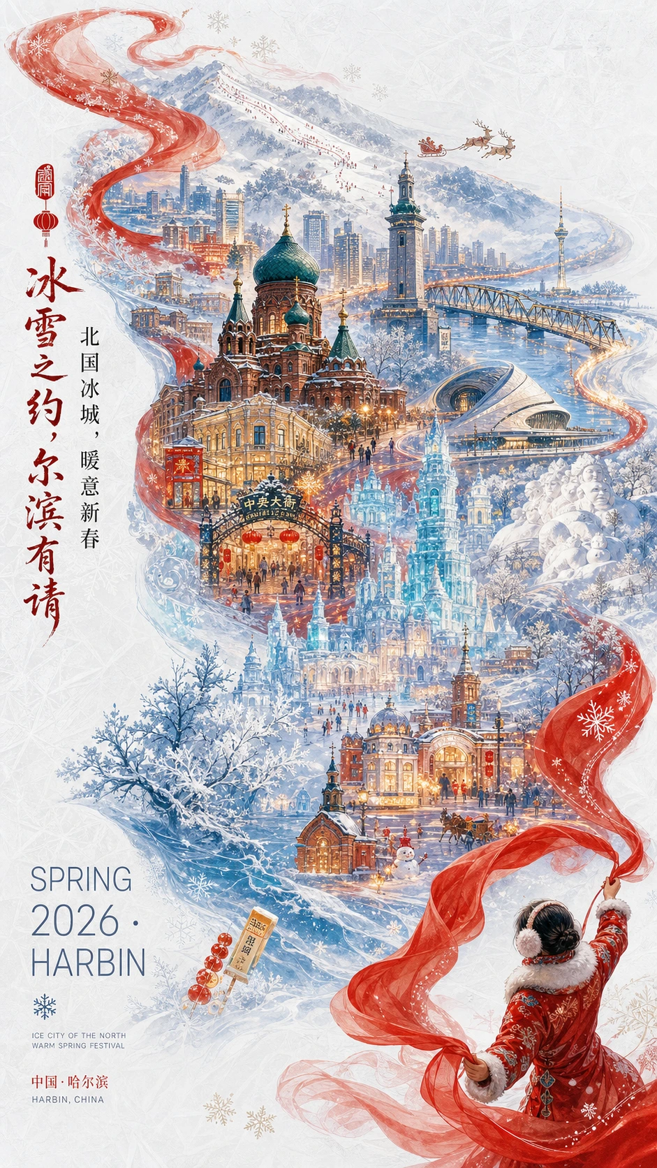 城市新春宣传海报