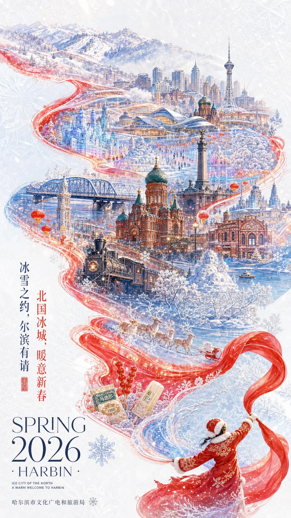 城市新春宣传海报