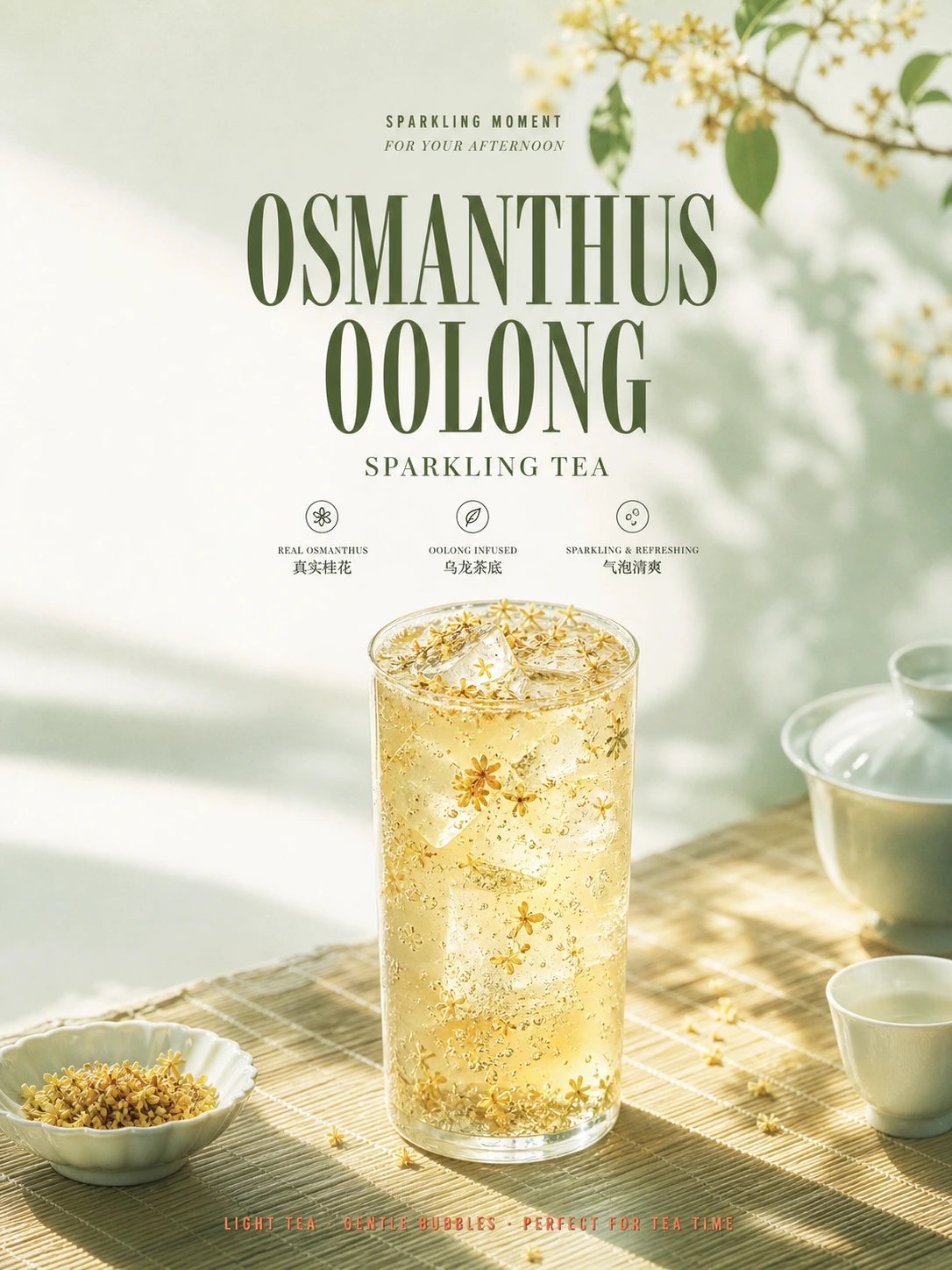 桂花乌龙气泡饮