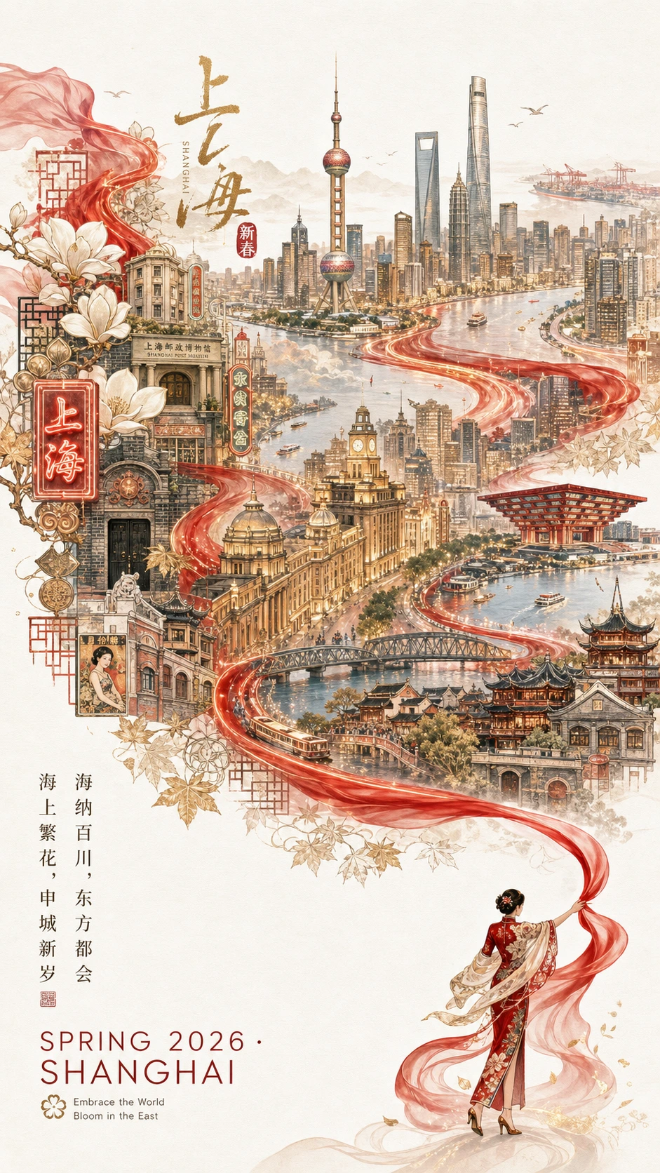城市新春宣传海报