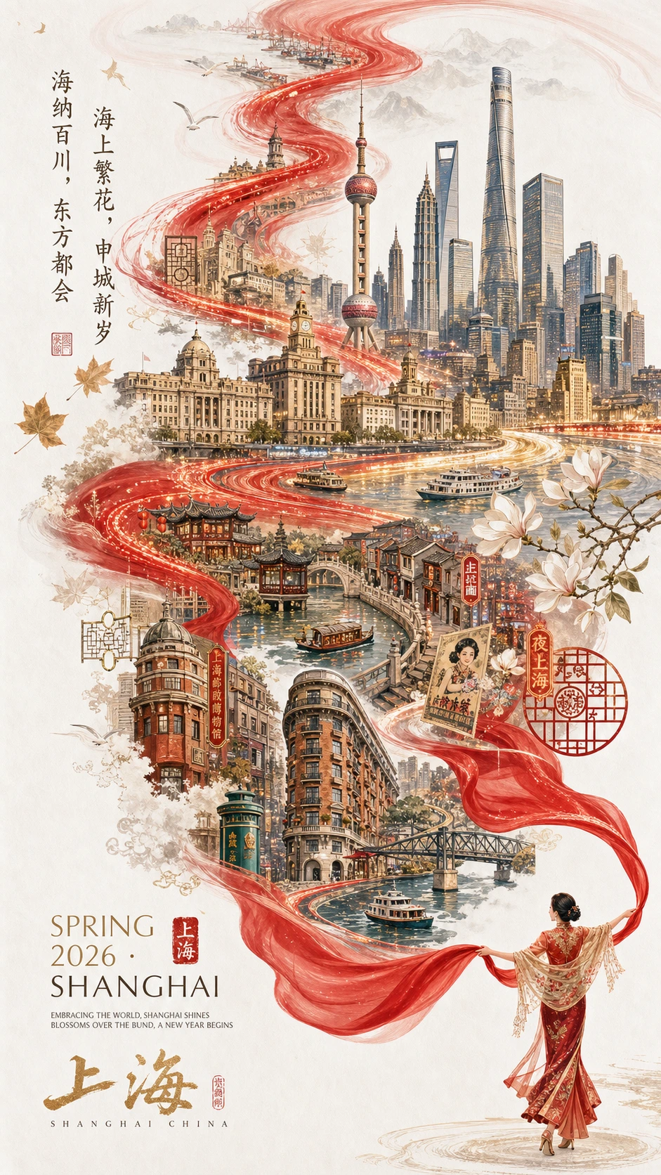 城市新春宣传海报