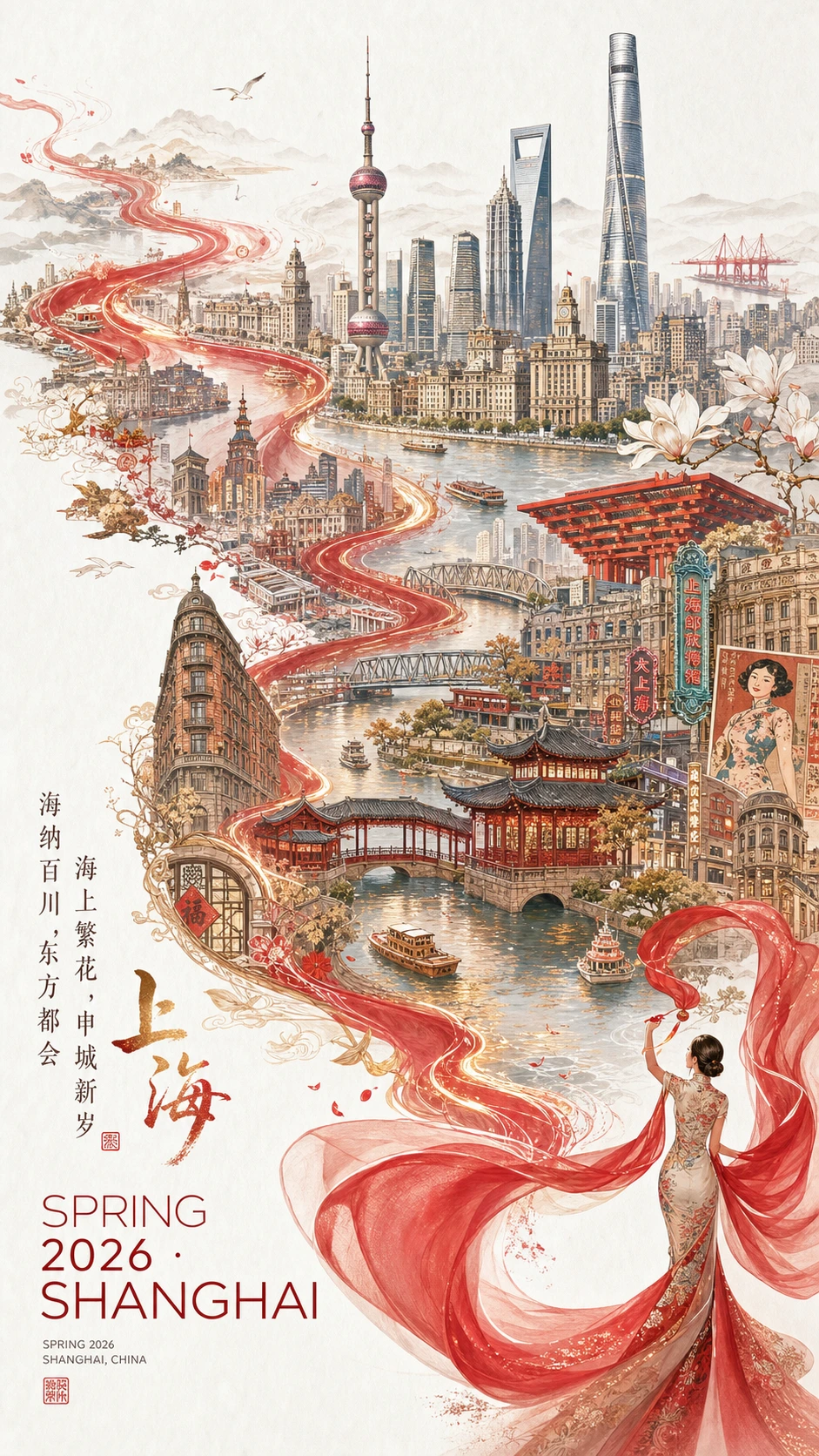 城市新春宣传海报