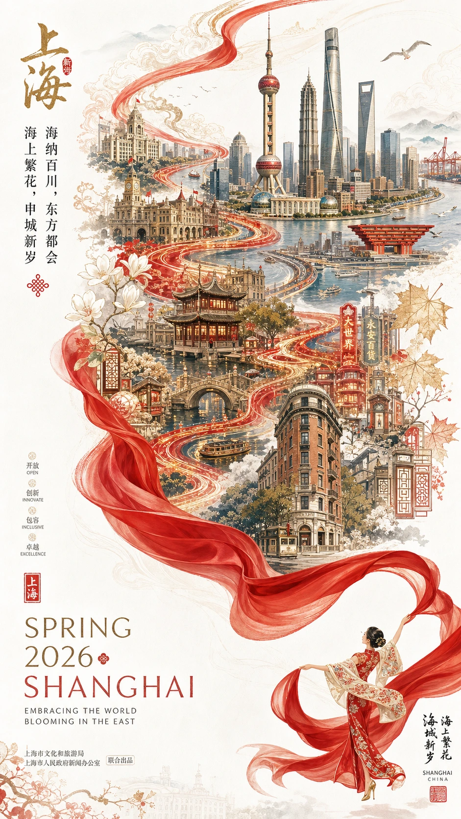 城市新春宣传海报