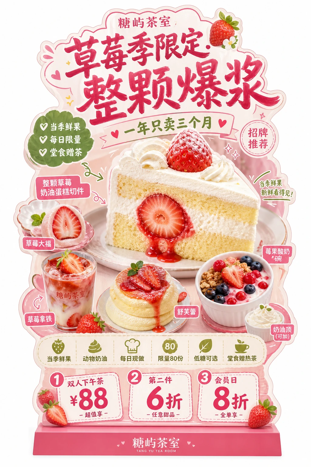 餐饮异形展架立牌