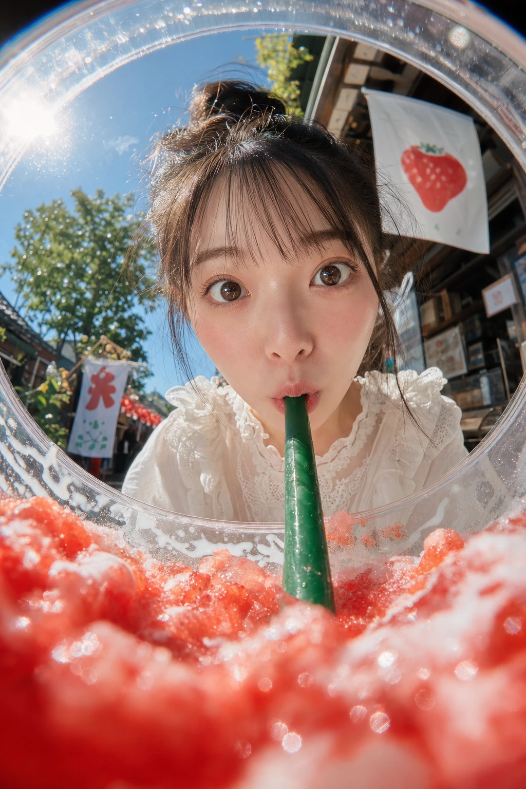 日系夏日饮品广告