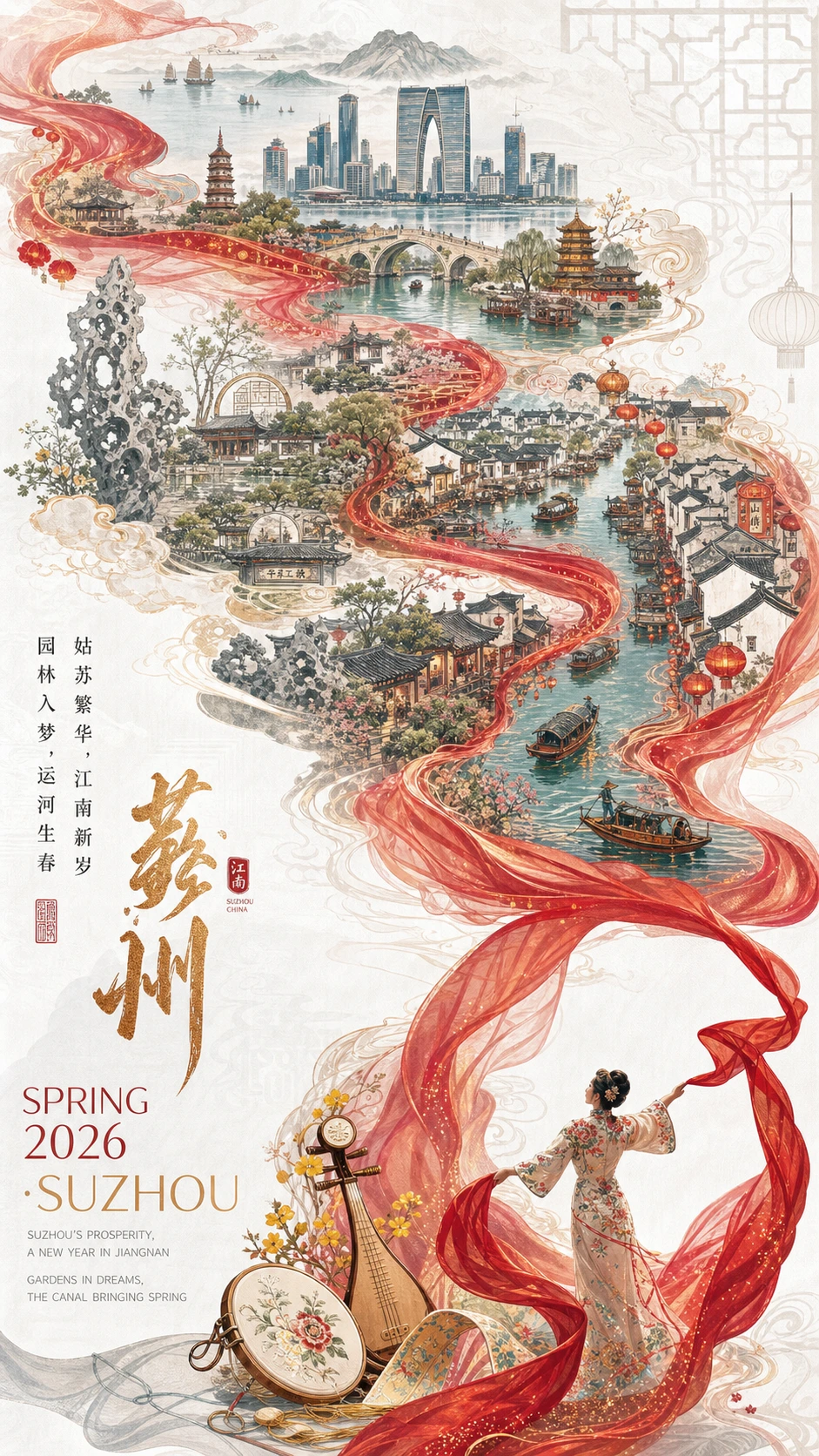 城市新春宣传海报