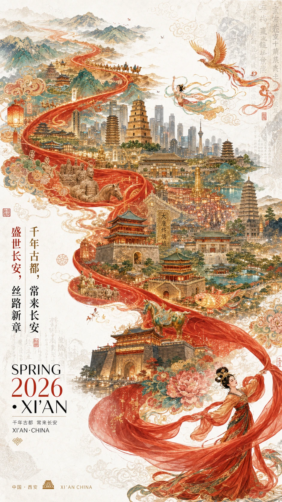 城市新春宣传海报