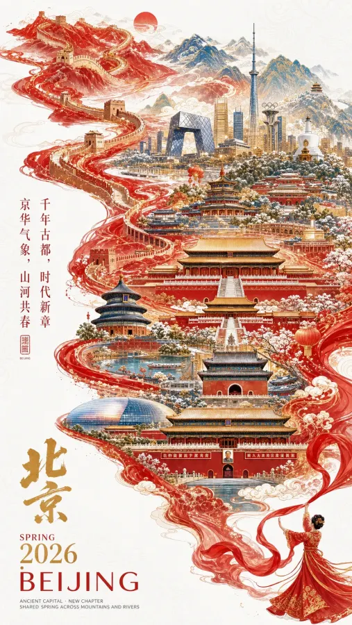 城市新春宣传海报