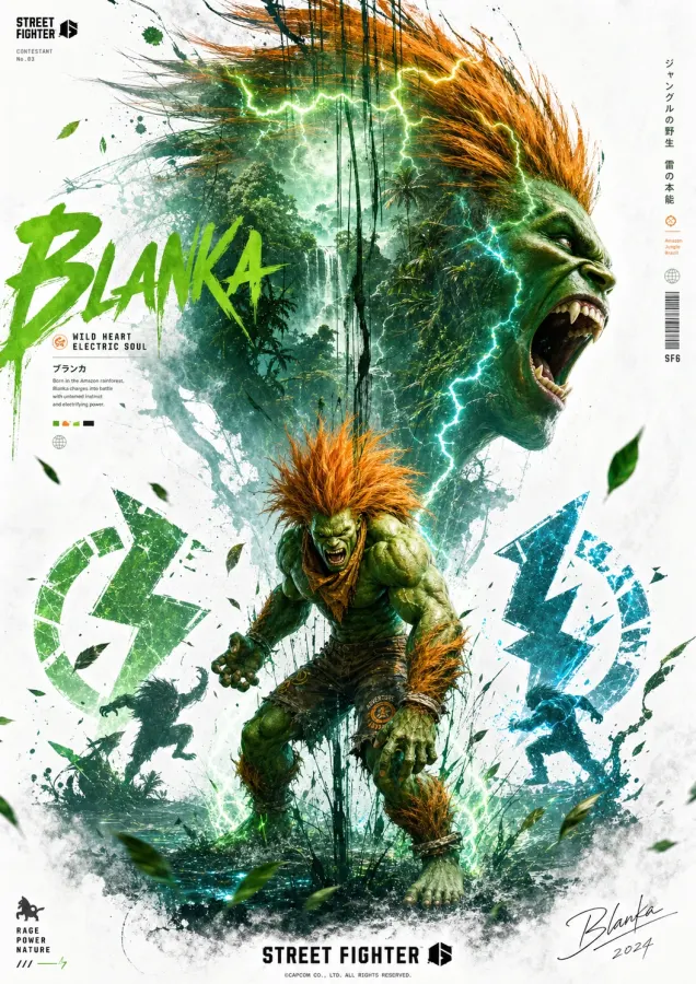 BLANKA分层叙事海报